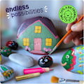 Miniatyrbild 7 av 8: Stenmålning Kit för Barn - Glow in The Dark - Konst & Hantverk Påskgåvor för Pojkar och Flickor - Hantverksaktiviteter - Kreativa Konstleksaker för Barn