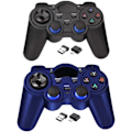 Miniatyrbild 1 av 9: USB 2.4G trådlös spelkontroll 2-pack för PC/bärbar dator (Windows XP/7/8/10)/ Android / PS3 & Steam Joystick Gamepad för pc Games Controller C
