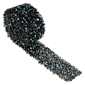 Miniatyrbilde 2 av 10: Diamant Mesh Wrap Rull Sparkle Krystall Rhinestone Bånd Bryllupsdekorasjon (Blå & Svart)