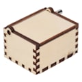 Miniatyrbild 4 av 10: DIY Hand Cranked Music Box Castle in The Sky Pine Wood Stimulate Creativity Exercise Hands On Ability Music Box for Desk