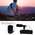 Miniatyrbilde 8 av 8: 1080P videokamera 16MP 2,4 tommers flip-skjerm Vlogging-kamera 16X zoom HD digitalkamera for reise bryllup campus-opptak 110-240V EU-plugg