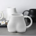 Miniatyrbillede 4 af 6: Keramisk Numse Krus Numse Krus Kaffekop Sjov Tekop 300ml Numse Keramisk Kaffekrus Balde Krus Kop til Kaffe Mælk Te WHITE