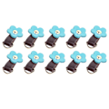 Miniatyrbild 3 av 10: 10 set läder D-ringar för handväska äkta läder oskadade D-ringar handväsktillverkningstillbehör för läder crossbody handväsktillverkning blå guld accessoarer