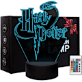 Miniatyrbild 1 av 6: 3D nattlampa Harry Potter Illusion Lamp Färgförändrande LED