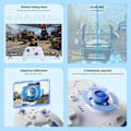 Miniatyrbillede 5 af 9: Trådløs Controller, BIGBIG WON Rainbow 2 SE, Hall Effect Trigger, 12-bit ADC, 3 Sæt Joysticks, 4-vejs & 8-vejs D-pad Controller til Switch/PC/Android/iOS Blue