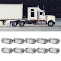Miniatyrbilde 6 av 11: 10 stk 2LED Sidelys Blinklys 10-30V Vanntett for Baklys Lastebil Hvit