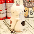 Miniatyrbild 3 av 8: Kattmugg med Lock Rolig Kaffemugg Kopp 400 ml Kattgåva Keramisk Temugg med Sked Te Kaffekopp Julmugg Födelsedagspresent # C Cat cup with lid and spoon