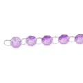 Miniatyrbilde 6 av 6: 5 stk akryl krystall krans sterk forbindelse elegant flerbruks krystallperle krans for bryllup lysekrone fest Purple