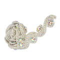 Miniatyrbilde 5 av 9: 1Yard S/8 Form Brud Krystall Pynt Rhinestone Kjede Klær Bryllup Håndarbeid DIY Dekorasjon(2