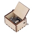 Miniatyrbild 3 av 10: DIY Hand Cranked Music Box Castle in The Sky Pine Wood Stimulate Creativity Exercise Hands On Ability Music Box for Desk