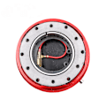 Miniatyrbild 5 av 5: Snabbkopplingsratt Kit Universell Racing Ratt Snabbkoppling Booster Pad - Röd (En Del)