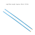 Miniatyrbilde 7 av 11: 1 Par 60cm LED Dagkjørelys Guide Stripe Bar Hvit Gul Lysfarge