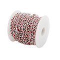 Miniatyrbilde 4 av 10: Rhinestone Trim 10yd oksidasjonsbestandig blank overflate robust holdbar utsøkt design mye brukt Rhinestone ChainLight Pink On Silver