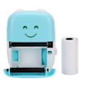 Miniatyrbillede 10 af 10: Mini lommeprinter til studerende til Bluetooth mobiltelefon blå forkerte øvelser fotoprint