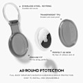 Pikkukuva 2 / 6: Airtag-kotelo avaimenperällä, Airtag-pidike yhteensopiva Apple AirTagien kanssa, vedenpitävä ja pölytiivis ja törmäyssuojattu Airtag-kuori monivärisellä läpinäkyvällä 1 Black