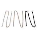 Miniatyrbilde 4 av 10: 3 meter 5 rader Rhinestone Trim Glitrende Glitrende Vakre 3 Farger Rhinestone Kjeder Applikasjon for Bryllupsklær
