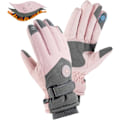 Miniatyrbild 2 av 8: Vinterhandskar för kvinnor, Vattentäta Skidhandskar för Kvinnor, Pekskärm Snowboard Skidhandskar, Varma Vinter Snowboardhandskar för Cykling Löpning Utomhus Sport Pink