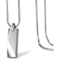 Miniatyrbillede 3 af 6: Tungsten Stål Bar Vedhæng Halskæde til Mænd Tungsten Halskæde 24 Tommer Slangekæde Tungsten silver