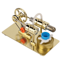 Miniatyrbillede 5 af 10: Stirling Motor Model - Lærende og udsøgt finpoleret Stirling Motor Model Videnskabeligt eksperimentlegetøj