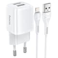 hoco. N8 Lingyi dual-port lader Europeisk standard for Appl