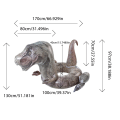Miniatyrbild 5 av 6: Dinosaurie Pool Float PVC 3D T Rex Simring Simbassäng Uppblåsbara Åktur för Vuxna Tonåringar Barn