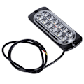 Miniatyrbilde 3 av 11: 12-24V Lastebil Bil 12 LED Blinkende Strobe Nødlys Blinkende Lys Hvit/Gul