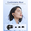 Pikkukuva 6 / 6: Langattomat nappikuulokkeet Bluetooth-kuulokkeet, 40 tunnin toistoaika Stereo IPX5 vedenpitävät nappikuulokkeet, LED-virranäyttö Langattomat nappikuulokkeet mikrofonilla Blue
