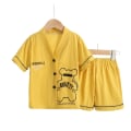 Miniatyrbild 1 av 4: Pyjamas för barn - Flickor & Pojkar Pyjamas Shorts,S(Gul)