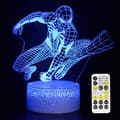 Superhero 3D Natlampe, Spiderman Legetøj til Drenge, Sjove Mænd