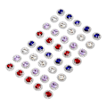 Miniatyrbild 5 av 10: 40 st sy på strass 4 färger hög hårdhet DIY klo strass strass utsmyckningar för smycken väskor skor