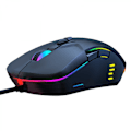 Miniatyrbild 4 av 4: Spelmus med sladd [Programmerbar] [Andningsljus] Ergonomi