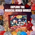 Miniatyrbild 5 av 8: Adventskalender, Julkalender 24 Dagar Presentask med 24 Ädelstenar, Mineraler & Fossil för Pojkar Flickor Barn Tonåringar Jul Nedräkningskalender