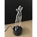 Miniatyrbild 7 av 8: 3D LED nattlampa, 3D illusionslampa 7 färger skiftande