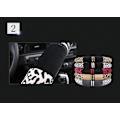 Miniatyrbild 4 av 6: Lyxig leopardmönstrad fashionabel plysch bilrattskydd, universell passform, håller bilen varm