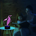 Miniatyrbild 3 av 6: Penguin Visual 3D Lamp Illusion 2D Nattlampa Xmas Chirstma