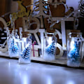 Miniatyrbild 1 av 6: Julgransljus 20 LED Önskeflaska Ljusslinga Krist
