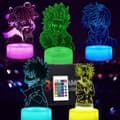 3D My Hero Academia Lampe, 3D Illusion Anime Lampe 5 Mønstre