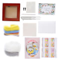 Miniatyrbild 7 av 10: Nålfiltningskit Fotoram Ullfiltning Tillbehör Djur Plyschdocka DIY Material216# Moln Kyckling