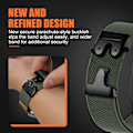 Miniatyrbild 5 av 6: Fallskärmsremmar för Apple Watch Ultra 2 Armband 49mm 45mm 46mm 44mm 42mm 40mm 41mm Correa Armband IWatch Serie 10 9 8 7 6 3 SE army green 38/40/41mm（42mmS10,）