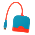 Miniatyrbilde 4 av 5: Bærbar TV-dokkingstasjon 4K USB3.0 PD Hurtiglading 3 i 1 HD Multimedia Interface Adapter Hub Dock for Switch