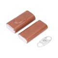 Miniatyrbillede 2 af 10: Cigar Etui Gas Tæt Design Simpel Elegant Udseende Bærbar Cigarer Gaveæske Etui til Rejser Officiel Forretning