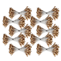Miniatyrbillede 4 af 10: Perle Støv Golden Gips Simulation Dobbelt Ende Kunstig Buket Fremstilling Tilbehør(1mm（#3） 1440)