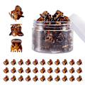 Miniatyrbilde 1 av 6: 36 stk. brune mini hårklyper, flotte til å designe frisyrer for barn og voksne, dekorere boller, feste smell, sterkt grep, multifunksjonelle klyper. Brown
