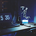 Miniatyrbild 8 av 8: Kobe Bryant 3D Illusion Lamp med 16 färger som ändrar touch S