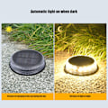 Miniatyrbillede 5 af 5: LED solcelleplænelys IP65 vandtæt LED jordlys til gangsti gård baghave landskab Warm Light 1Pcs