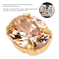 Miniatyrbild 7 av 9: 10 st Sömnad Zirkon Rhinestones Ellipsformad DIY Skor Kläder Tillbehör 8x10mm Champagne