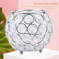 Miniatyrbilde 2 av 6: Krystall Lysestake Sølv Votive Tealight Lysestaker for Bryllup, Jul Silver