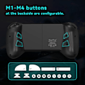 Miniatyrbild 6 av 7: Mobilspelkontroll för Android med 4 mappningsknappar, trådlös Bluetooth-spelkontroll designad för Xbox Game Pass Ultimate, Steam Link, GeForce NOW (F Black