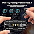 Miniatyrbilde 3 av 6: Transformers TF-T01 True Wireless Earbuds Bluetooth 5.4 Hodetelefoner Bass Stereo Øretelefoner, Bluetooth Ørepropp i Øret Støydempende Mikrofon, 60H Spilletid Shockwave