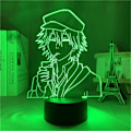Miniatyrbild 8 av 8: 3DYYCX RGB USB 7/16 Färg Fjärrkontroll Touch Switch 3D Lampa Cartoo
